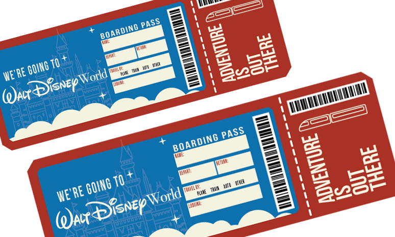 “We’re Going To Disney World” Boarding Pass Printable INSTANT DOWNLOAD ...